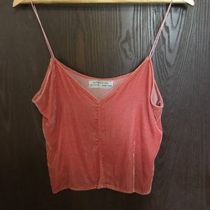 100% silk velvet, hand dyed, hand sewn cami